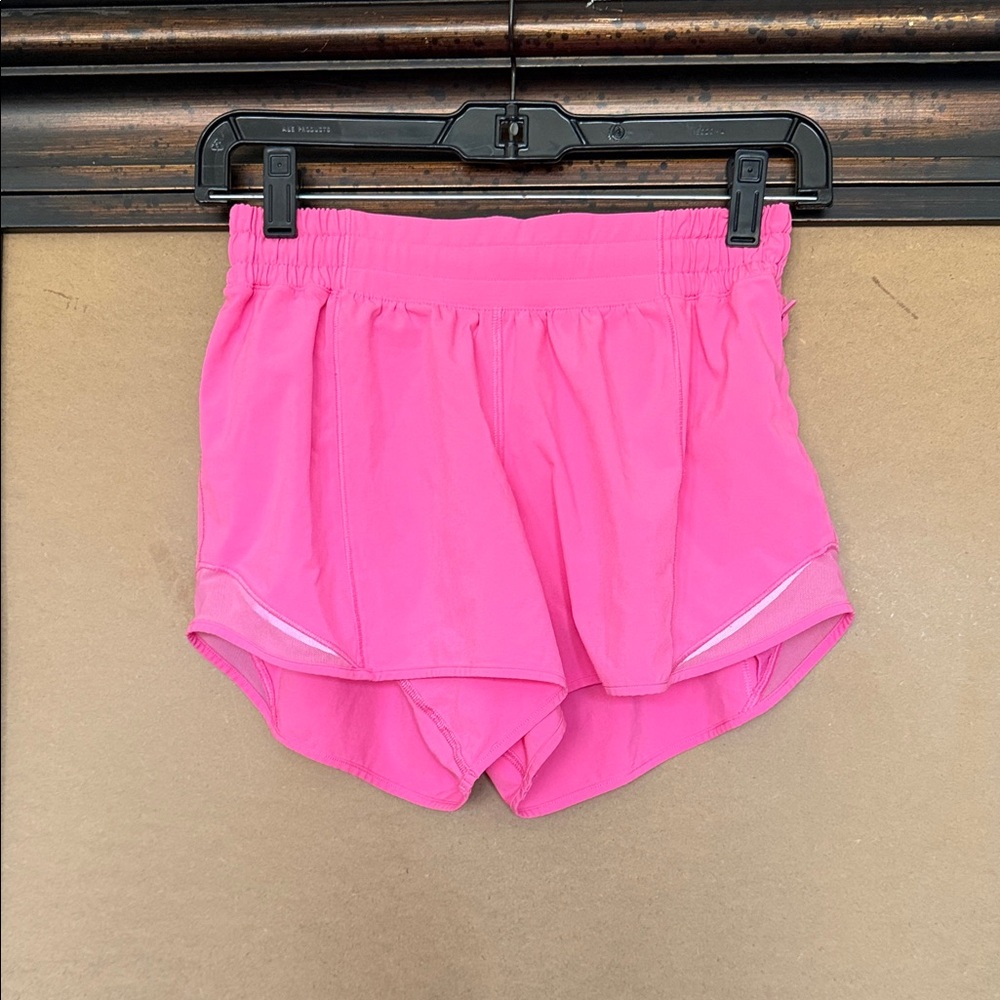 Lululemon Athletica Bright Pink Athletic Shorts 3.5” inseam